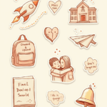 Graduation & Farewell - Sticker Sheet v1
